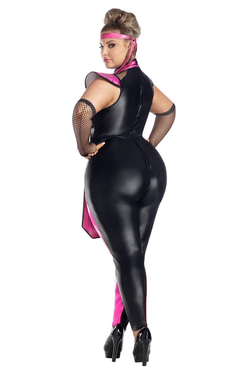 Plus Size Sexy Killer Ninja Costume, Plus Size Pink Ninja Halloween Costume 3wishes.com Plus Size Sexy Killer Ninja Costume, Plus Size Pink Ninja Halloween Costume 3wishes.com