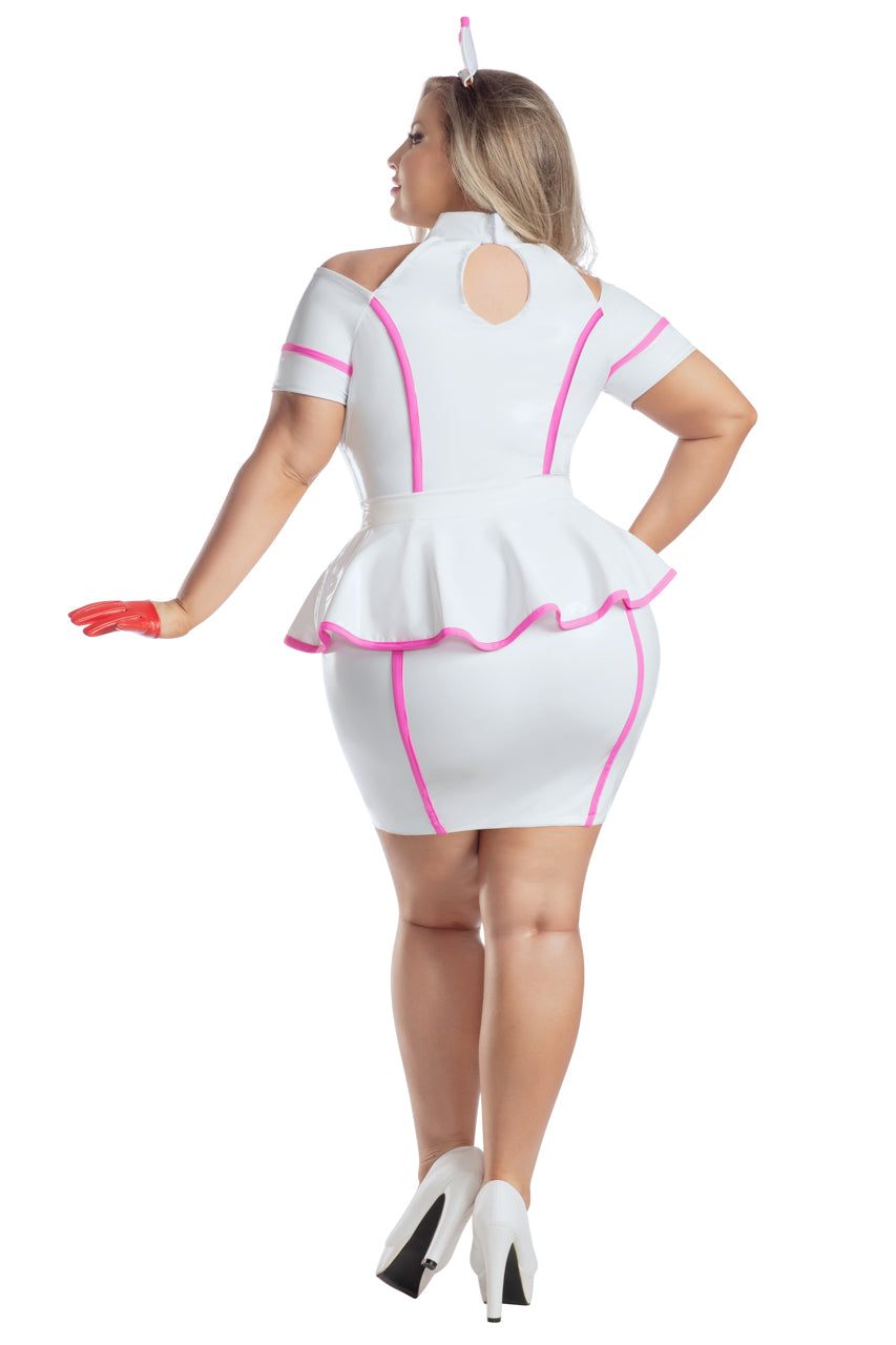 Plus Size Pretty Pink Nurse Costume