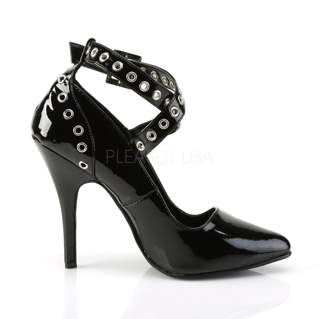 Women's 5" heel black shoes | pleaser shoes | sku: sed443/b