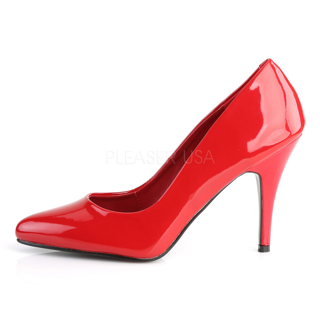 Pleaser Shoes, classic pump, Red, 4" heel