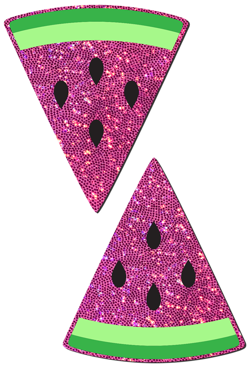 Shop these women's hot pink glittery watermelon nipple cover pasties